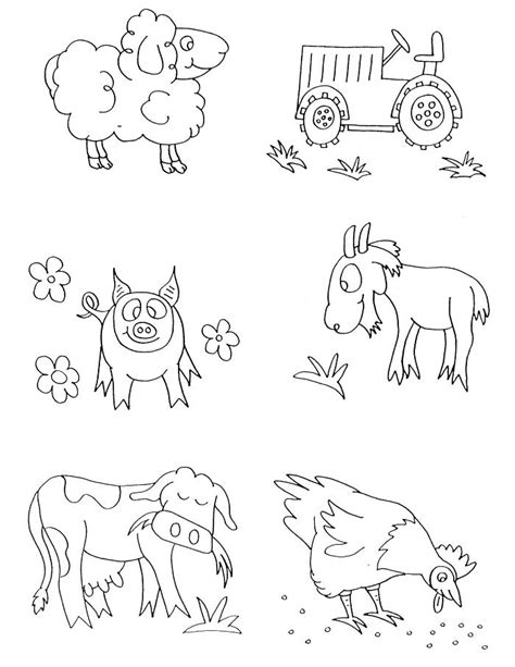 Coloring Pages Of Farm Animals For Preschoolers At Free Printable Colorings