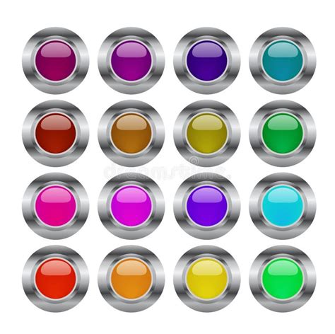 Blank Glass Web Buttons Stock Vector Illustration Of Website 12082468