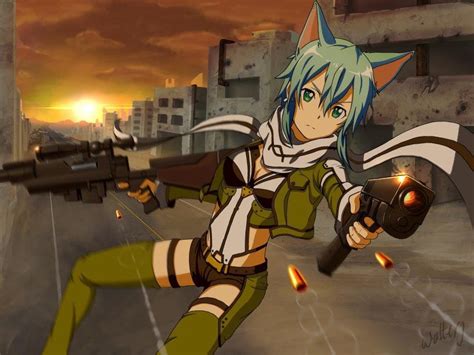 Gentlemen Behold I Bring You Ggo Sinon With Cait Sith Ears R
