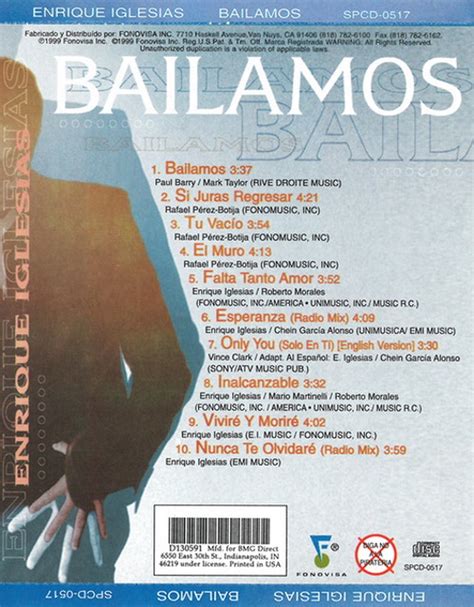 Bailamos Greatest Hits Enrique Iglesias Cd Album Muziek