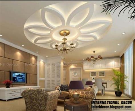 10 Unique False Ceiling Modern Designs Interior Living Room