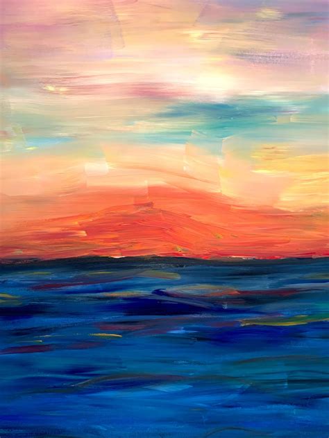 Katharina Husslein Sunset Vibes By Katharina Husslein Blue Colorful