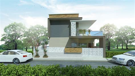Archplanest Online House Design Consultants Modern Duplex House Elevation