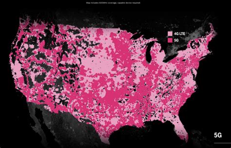T Mobile Unveils 5g Coverage Map Sprint Merger Status Update Mobile