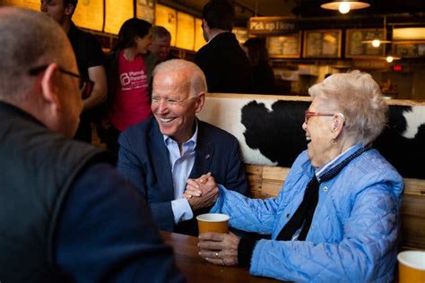 Joseph robinette joe biden, jr. Joe Biden, Campaigning in New Hampshire, Straddles Past ...