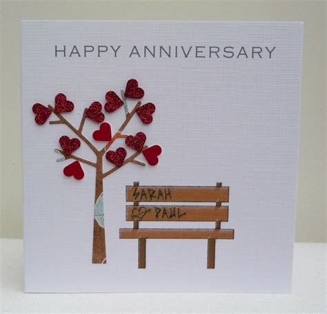 You can personalize the gift by adding your own text with many colors and font options. Personalised Anniversary Card - Husband Wife Son Daughter ...