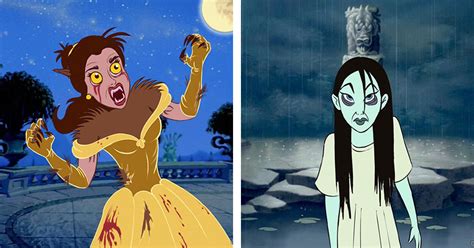 Artist Turns Disney Princesses Into Horror Movie Villains And It Will