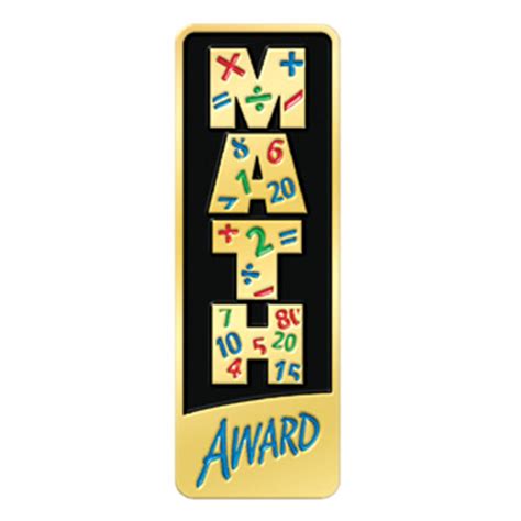 Math Award Rectangle Lapel Pin Positive Promotions
