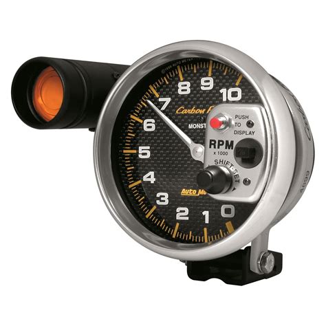 Auto Meter® 4899 Carbon Fiber Series 5 Pedestal Tachometer Gauge 0