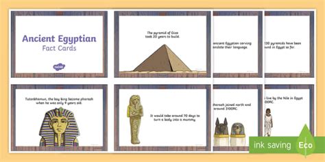 ancient egyptians display ks2 fact cards teacher made