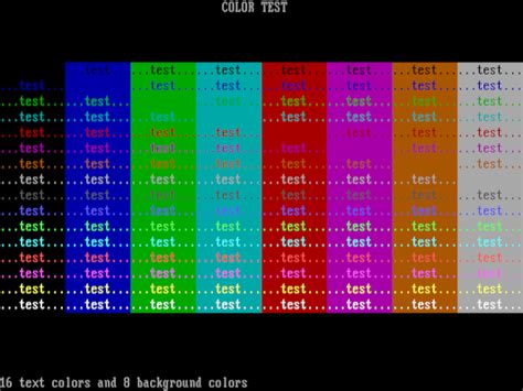 Why Freedos Has 16 Colors