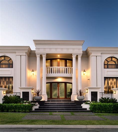 Entrance Luxury Classic Villa Exterior Design