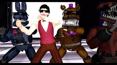 Mmd X Fnaf 4 Markiplier Dances To Gangnam Style With The Nightmare