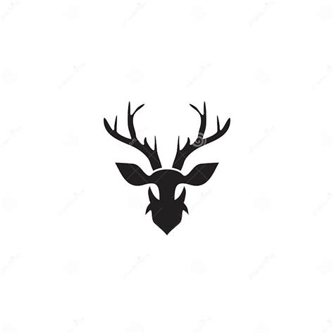 Simple Deer Logo Design Inspiration Vector Template Stock Vector