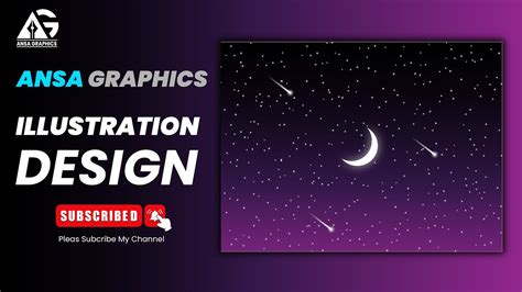 Create Night Sky Easilyillustratortutorialsgraphicsdesigns