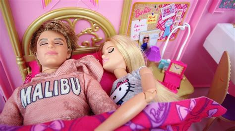 Barbie And Ken Morning Routine Bedroom After Wedding Doll Houseparcpoupée Routine Youtube