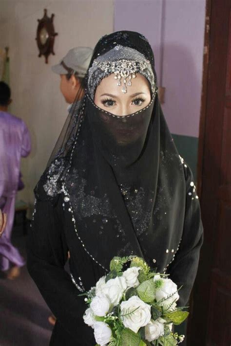 Niqabi Malaysia Bride Muslim Wedding Dresses Muslim Wedding Muslim Brides