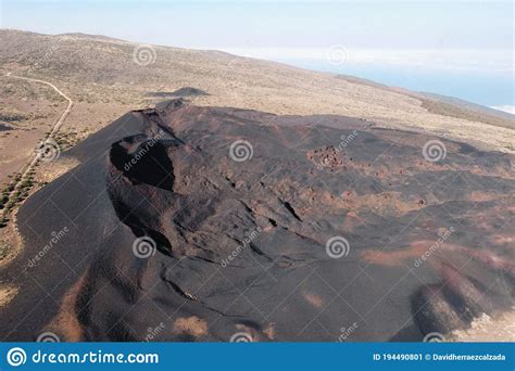 Aerial View Of Volcanoes In Tenerife Canary Islands Spain Stock