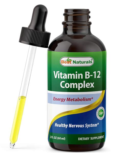 Best Naturals Vitamin B12 Liquid Complex 2 Fl Oz 60 Ml Best Supplement To Increase Energy
