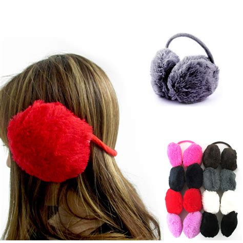 Womens Faux Fur Ear Muffs Warmer Plush Band Earmuffs Earlap 8 Colors Winter