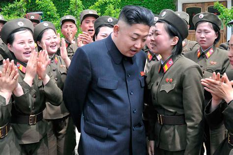 Photos Of North Korea Leader Kim Jong Un Surrounded By Adoring Women