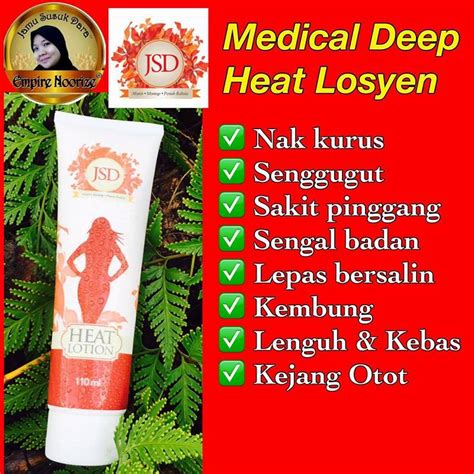 Jamu Susuk Dara Jsd Medicated Deep Heat Lotion Jsd Rm Ml