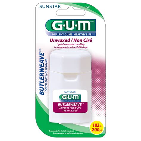 Gum Butlerweave Unwaxed Dental Floss Beta Pharmacy
