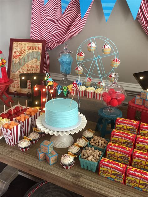 Vintage Circus Theme Baby Shower Created By Something Blue Event