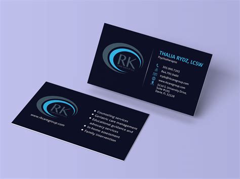 Business Card Rk Care Group Amazing Web Logos Design