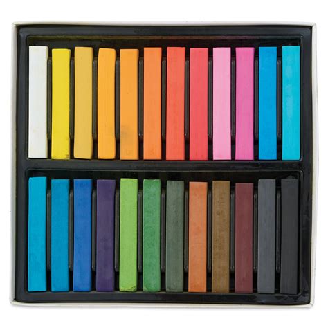 Sargent Art Square Chalk Pastels Assorted Colors Set Of 24 Blick