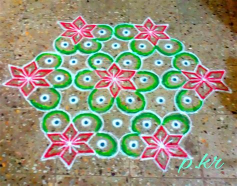 Kolam contest || Flower kolam with 15 dots – Kolams of India