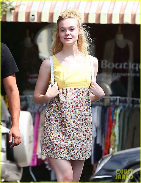 Elle Fanning Rocks Florals As Summer Nears An End Photo 3766824 Elle Fanning Photos Just