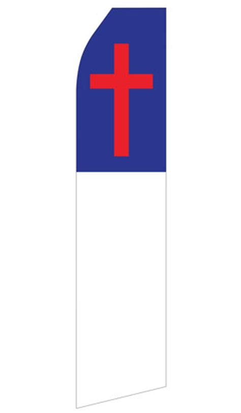The flag of dominican republic inside mexico. Blue White and Red Cross Econo Stock Flag