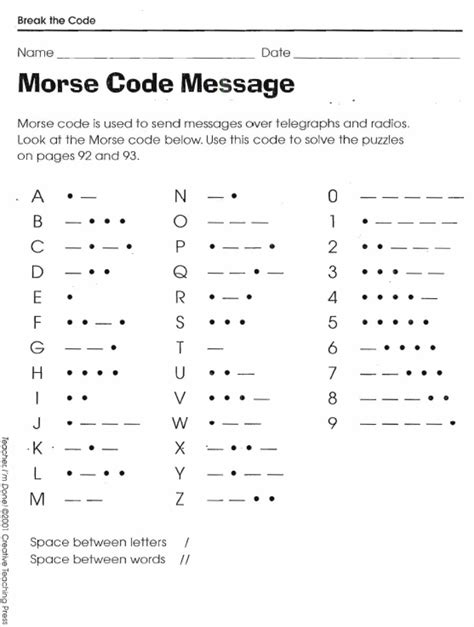Geek out over puzzles, ciphers, trivia! Morse Code Message - Break the Code
