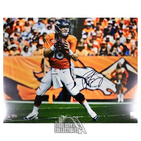 Peyton Manning Autographed Denver 16x20 Football Photo Fanatics