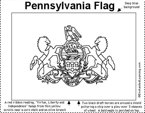 Pennsylvania Flag Flag Coloring Pages Flower Coloring Pages Free