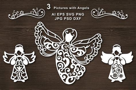 Angel Svg Cut File For Crafters 1081538