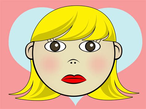 How To Draw A Cartoon Girl Face 7 Steps With Pictures
