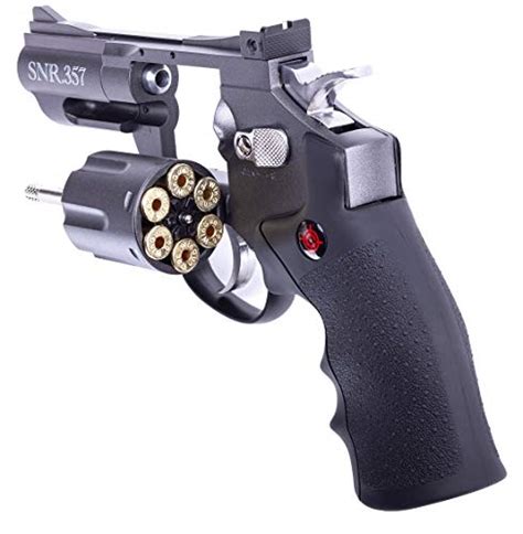Crosman Snr Caliber Pellet Mm Bb Co Powered Snub Nose Revolver Black Grey Mralanc