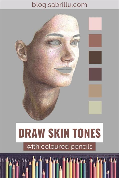 Drawing Skin Tones With Coloured Pencils Illustration Drawing Blog