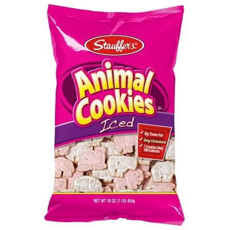 Stauffers Iced Animal Cookies 16 Oz