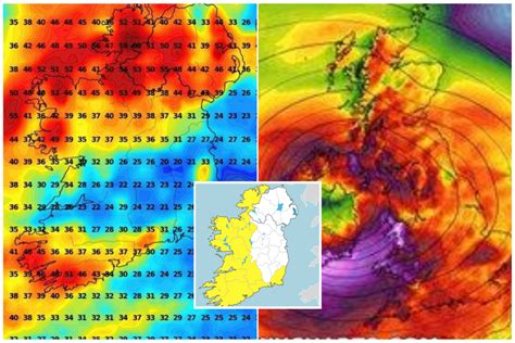Irish Weather Forecast Met Eireann Issue Rainfall And Wind Warnings