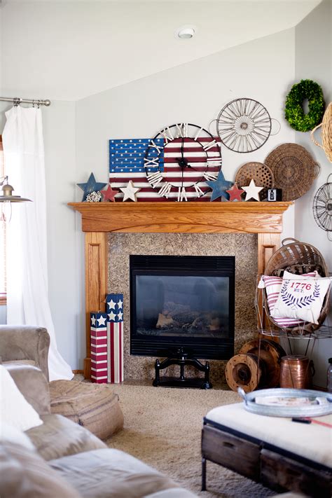 Shop blue & white striped home decor here! Quick Red White and Blue Home Decor • Whipperberry