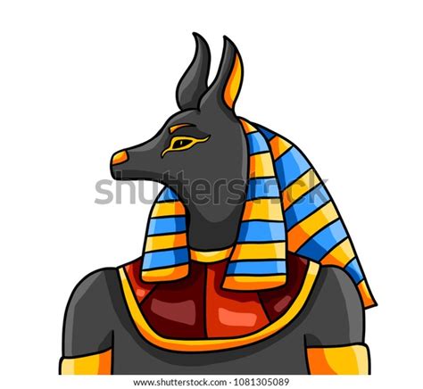 Digital Illustration Egyptian God Anubis Stock Illustration 1081305089 Shutterstock