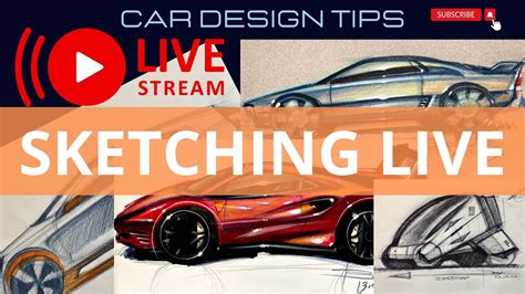 How To Draw Cars Sketching Live Luciano Bove Youtube