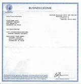 Washington Business License Pictures
