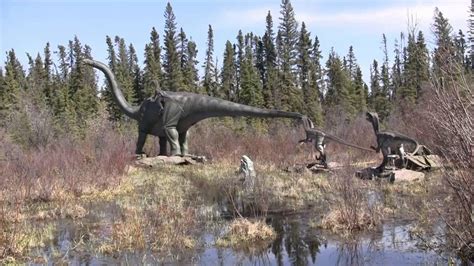 Jurassic Dinosaur Park In Alberta Youtube
