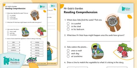 Level 5a Mr Gales Garden Reading Comprehension Twinkl