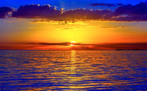 Wallpaper Sunset Sea Beach Horizon Hd Nature 4778