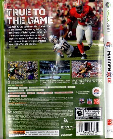 Xbox 360 Madden Nfl 12 Video Games